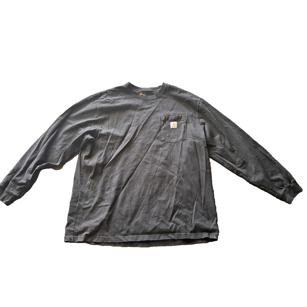 Carhartt shirt extra large Gray Long Sleeve Original Fit Charcoal Heather Gray